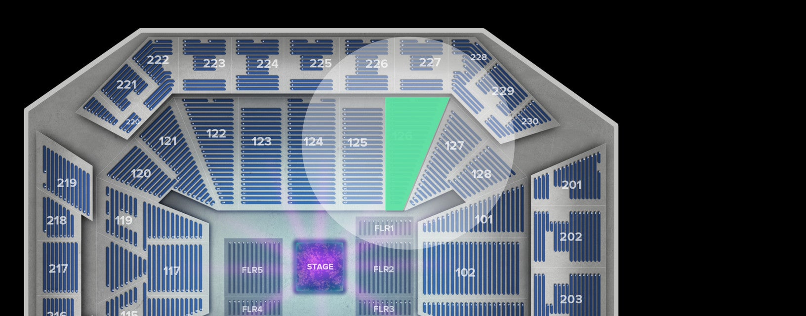Seat view from Lower