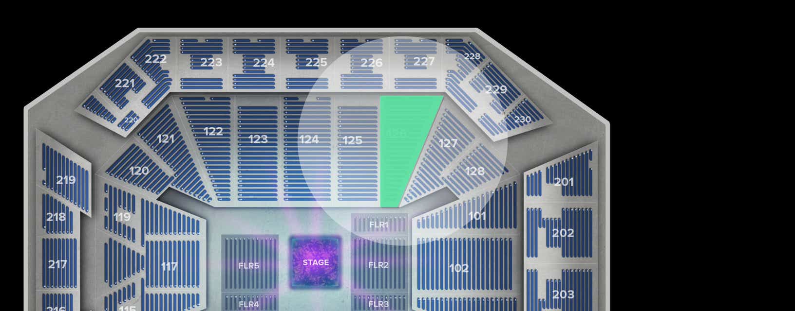 Seat view from Lower