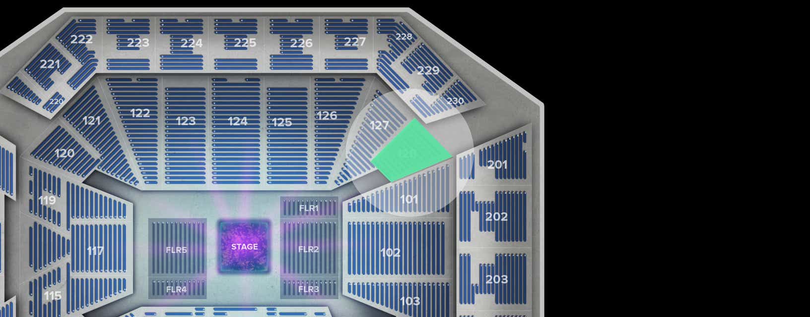 Seat view from Lower