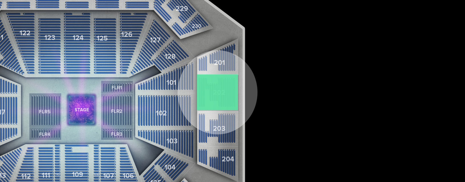 Seat view from Upper