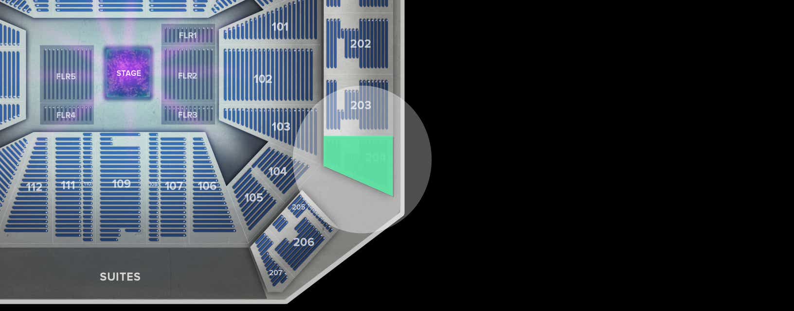 Seat view from Upper