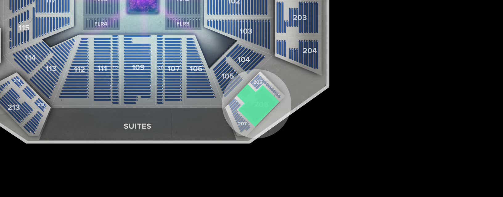 Seat view from Upper