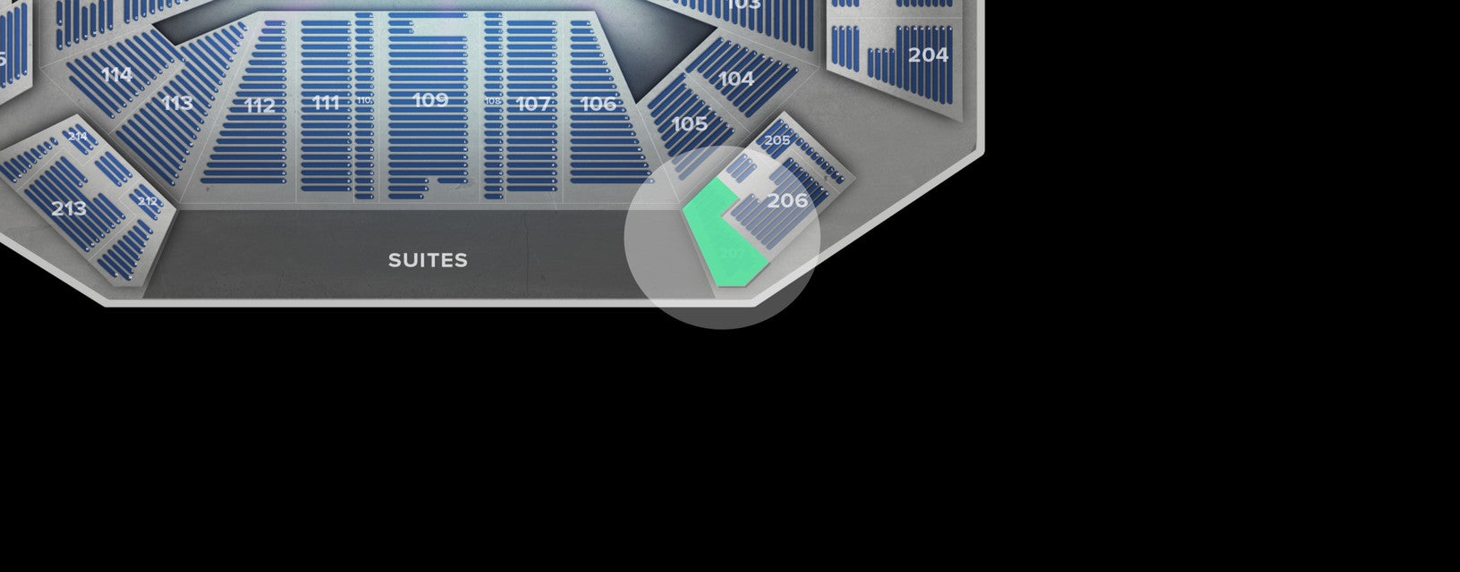 Seat view from Upper