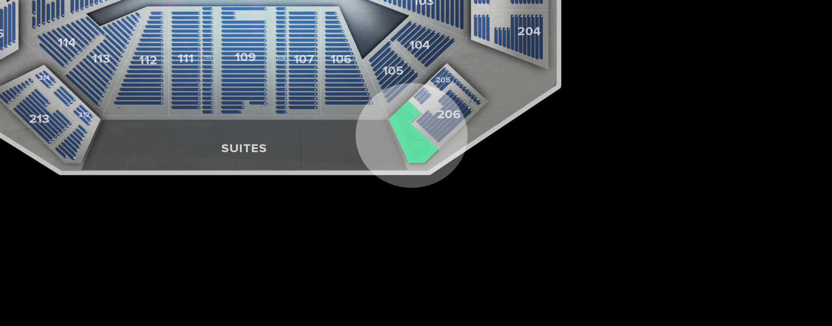 Seat view from Upper