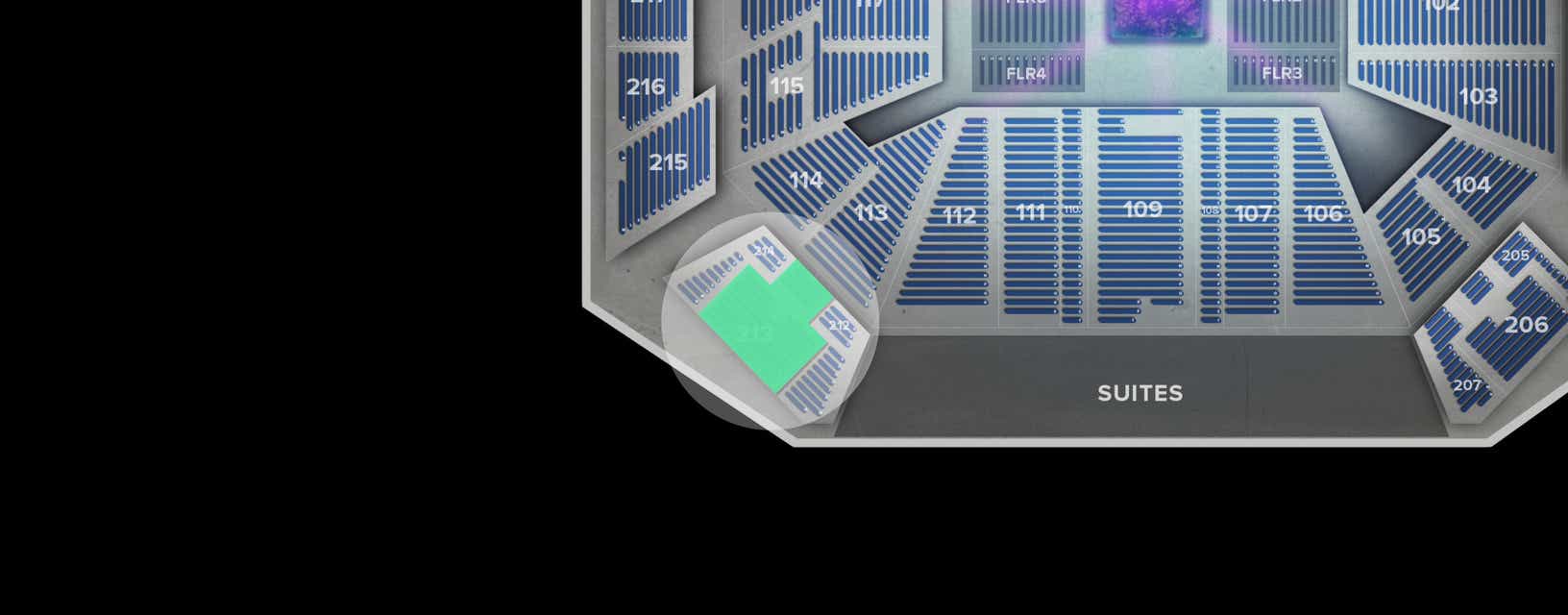 Seat view from Upper