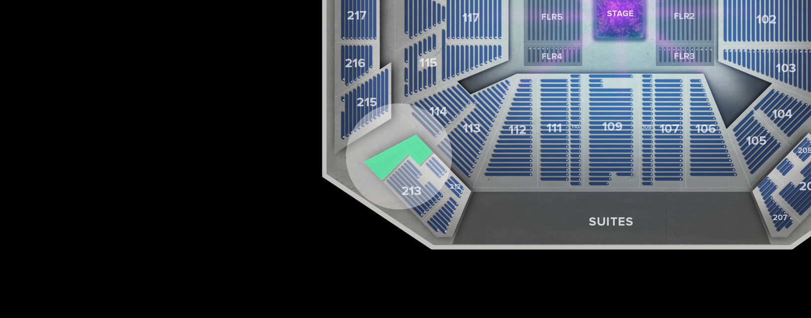 Seat view from Upper