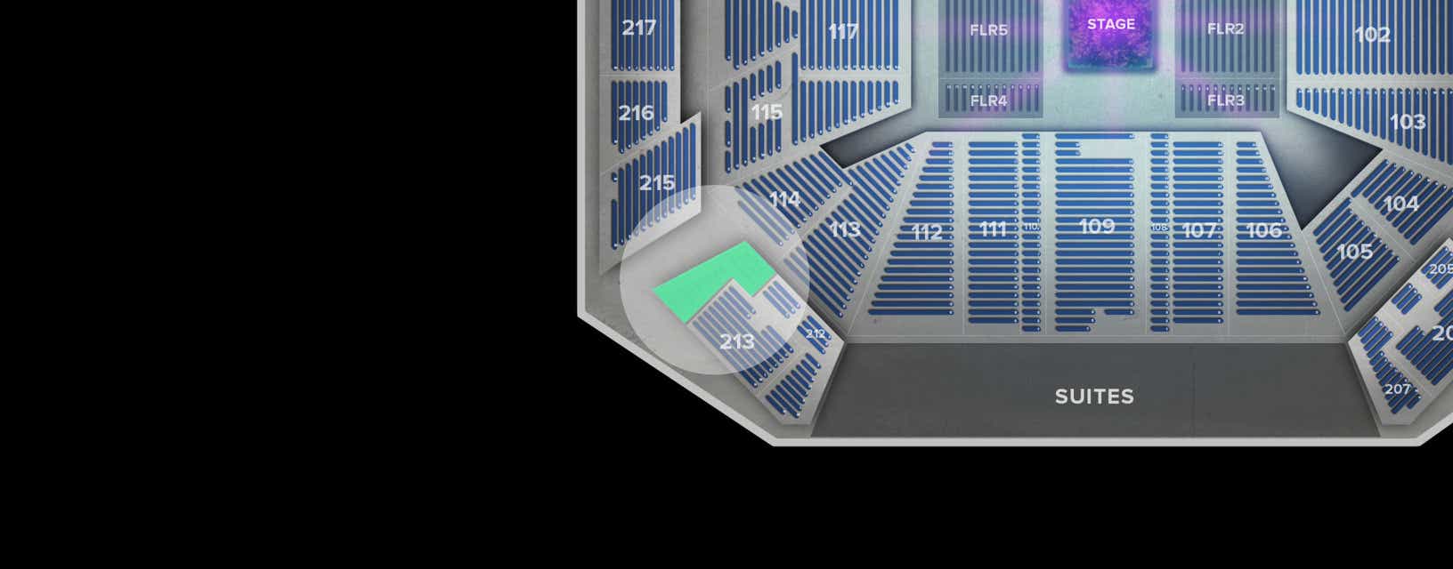 Seat view from Upper