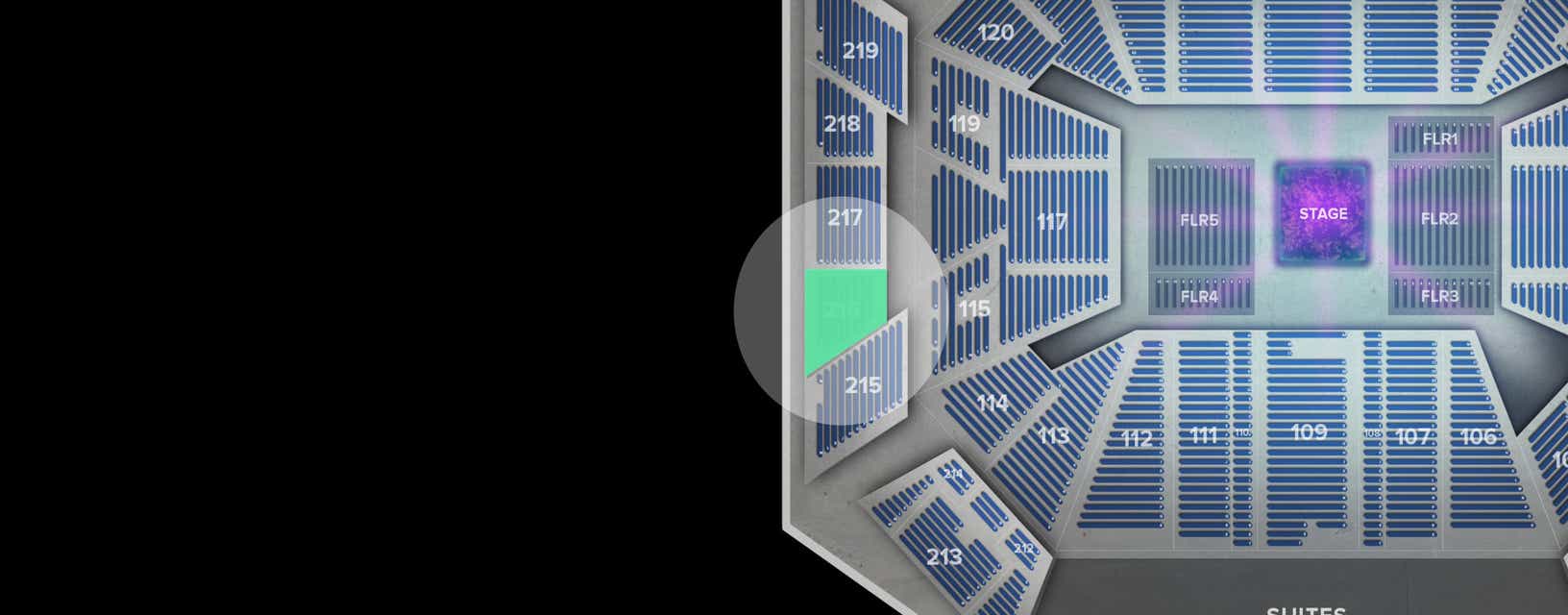 Seat view from Upper