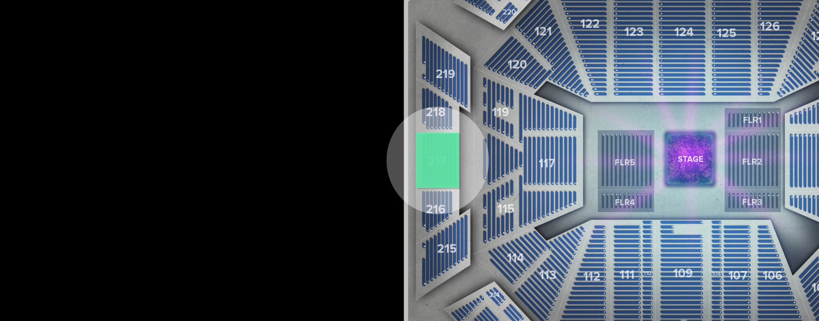 Seat view from Upper