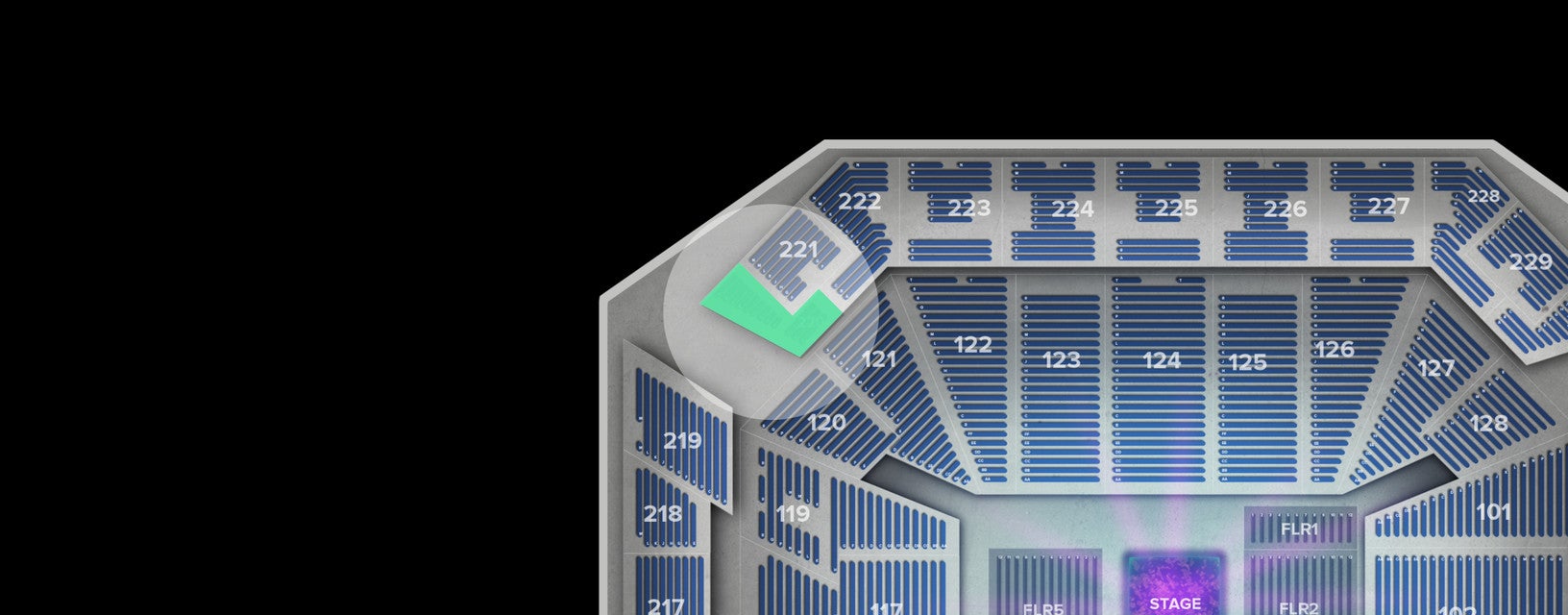 Seat view from Upper