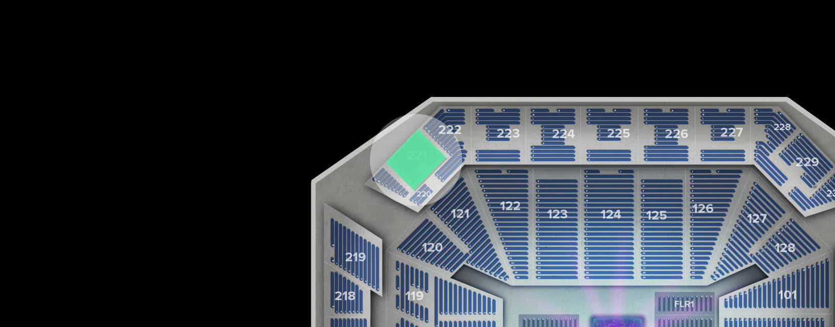 Seat view from Upper