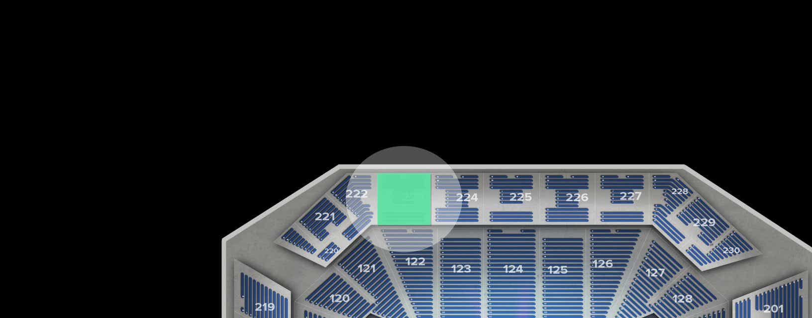 Seat view from Upper