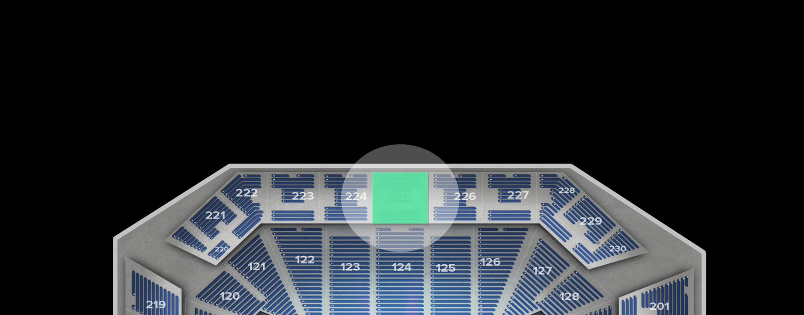 Seat view from Upper