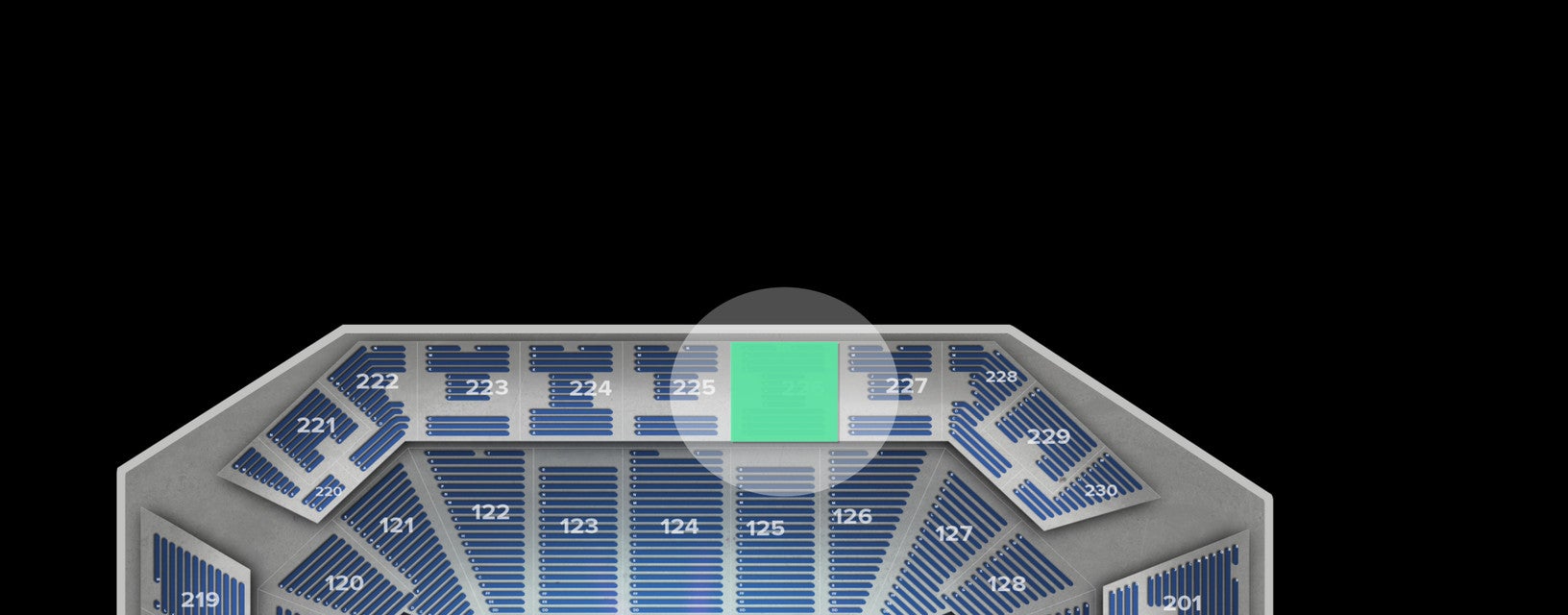 Seat view from Upper
