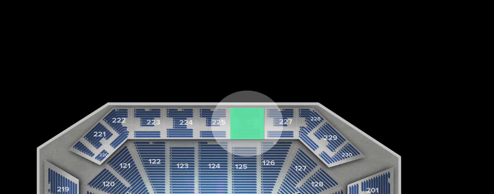 Seat view from Upper