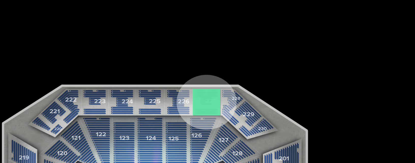Seat view from Upper
