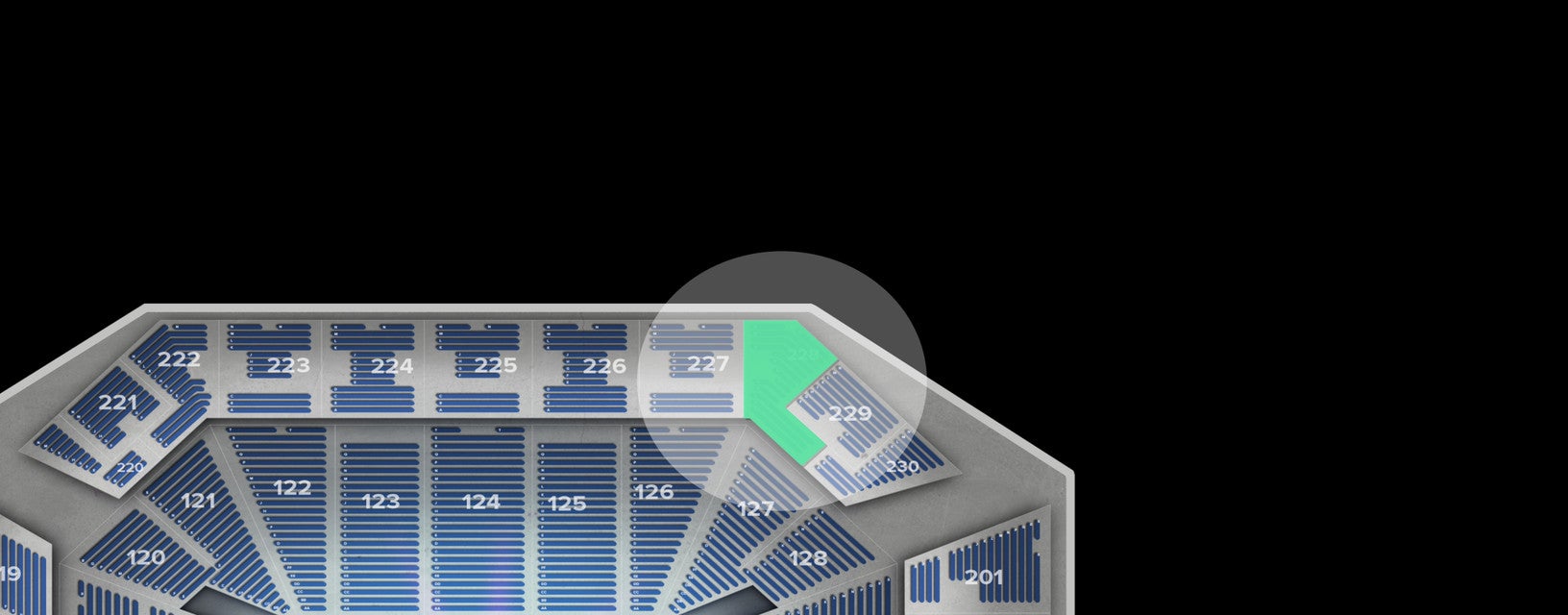 Seat view from Upper