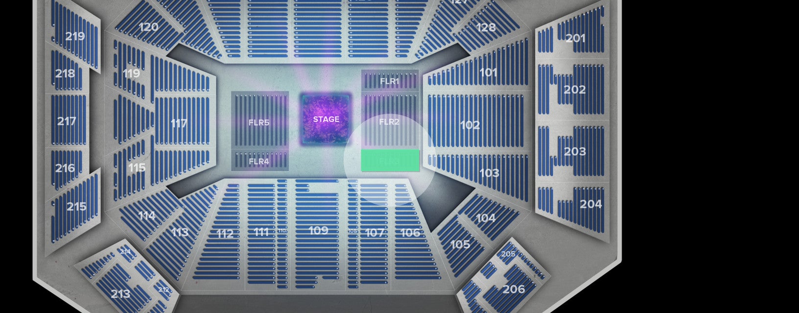Seat view from 