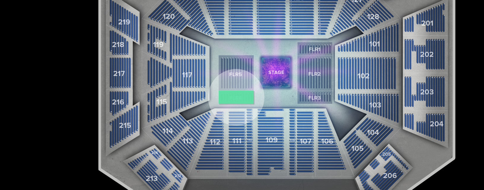 Seat view from 