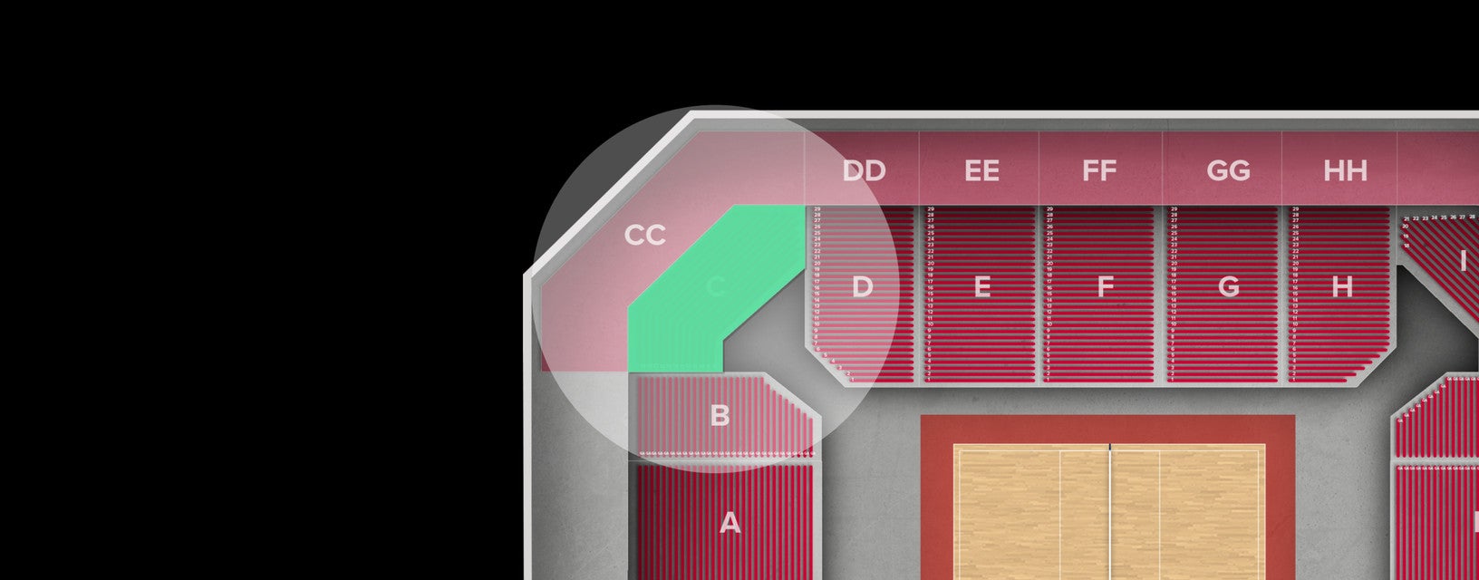 Seat view from Lower