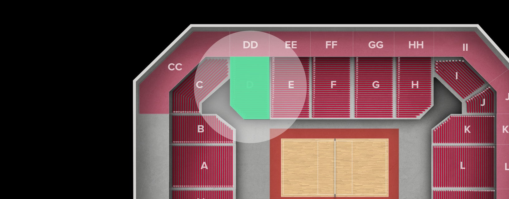 Seat view from Lower