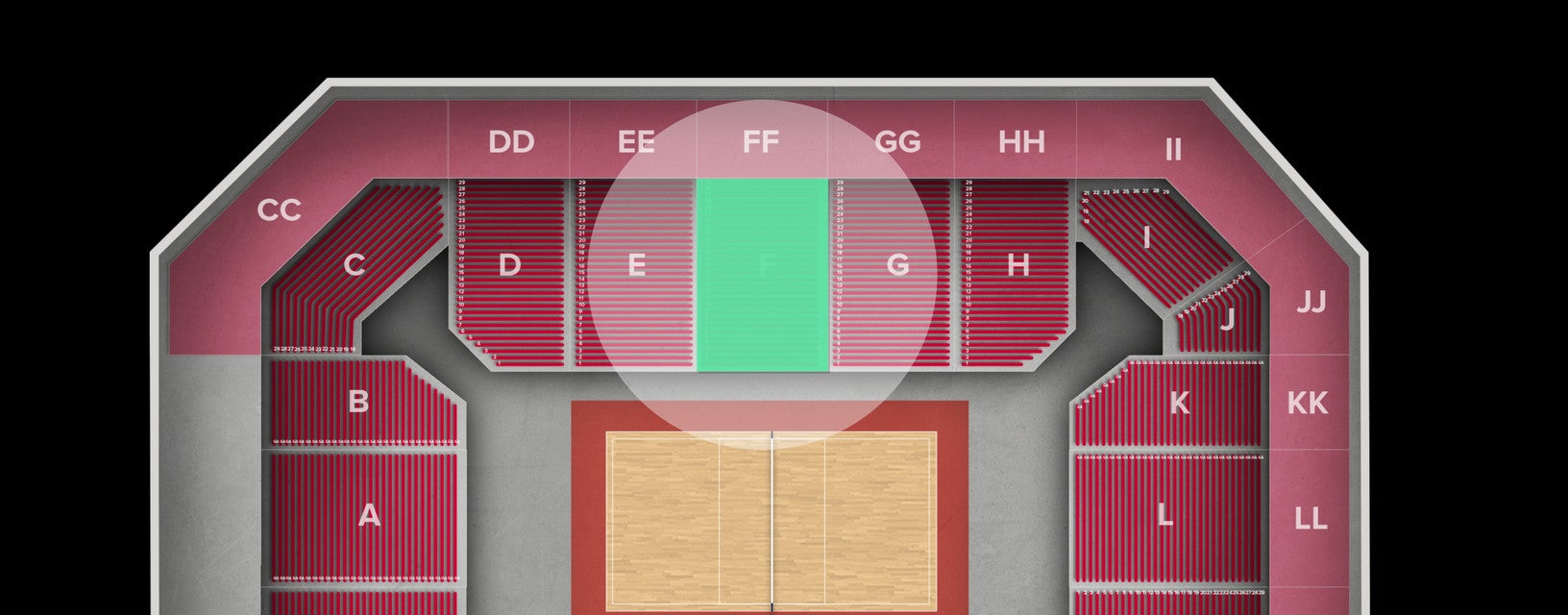 Seat view from Lower