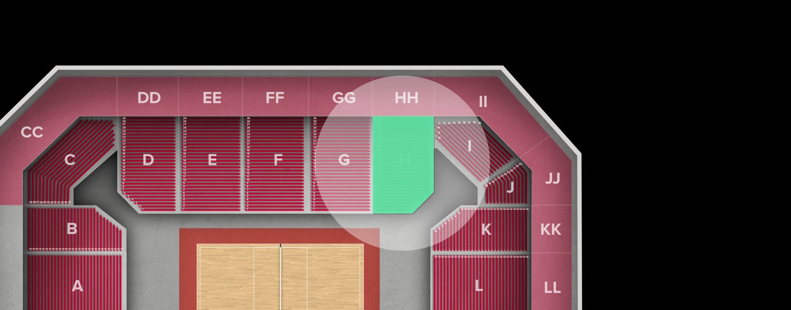 Seat view from Lower
