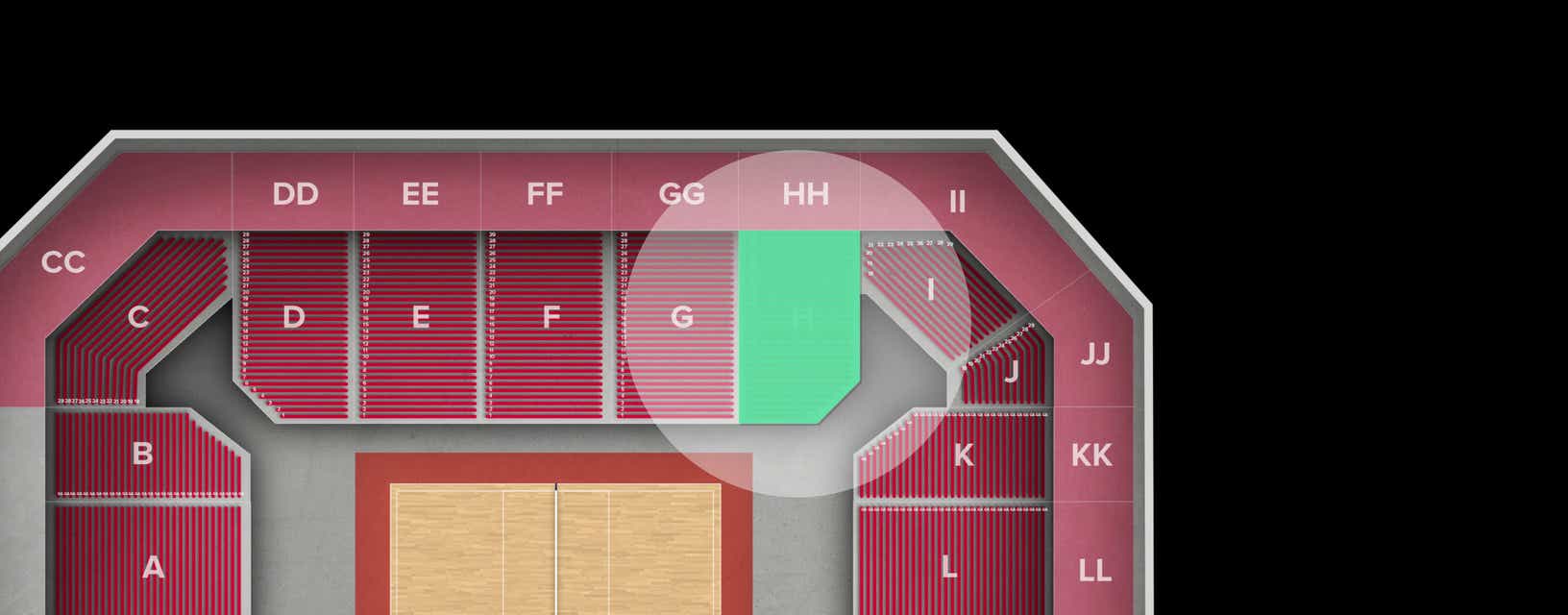Seat view from Lower