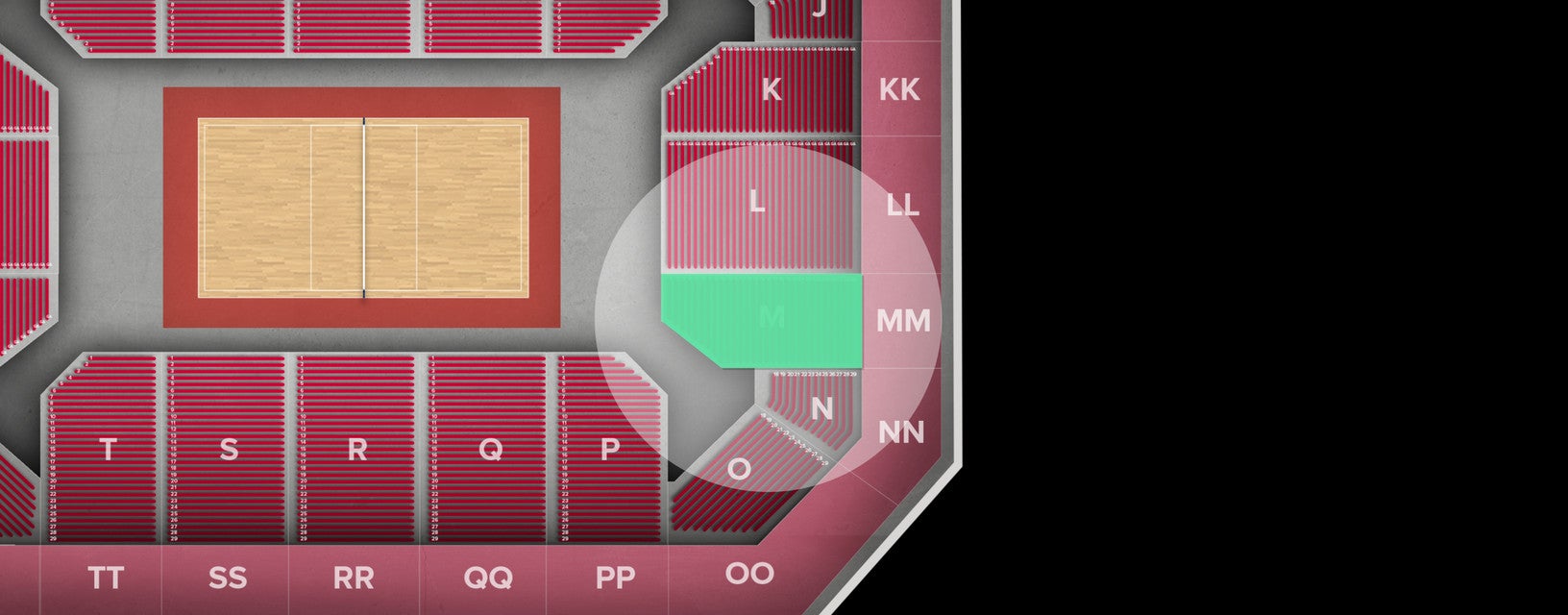Seat view from Lower