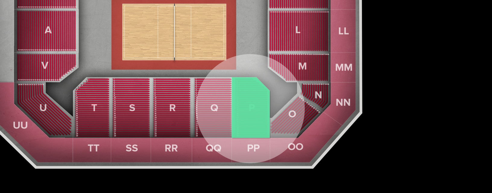 Seat view from Lower