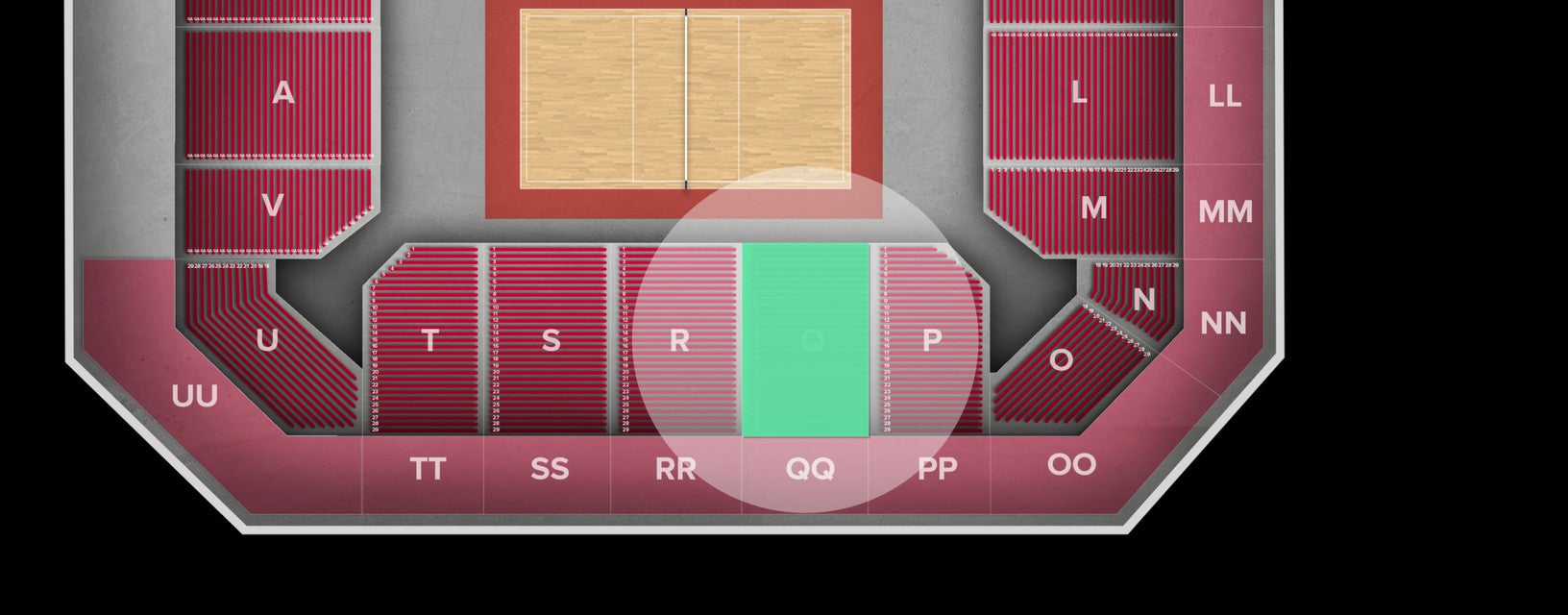 Seat view from Lower