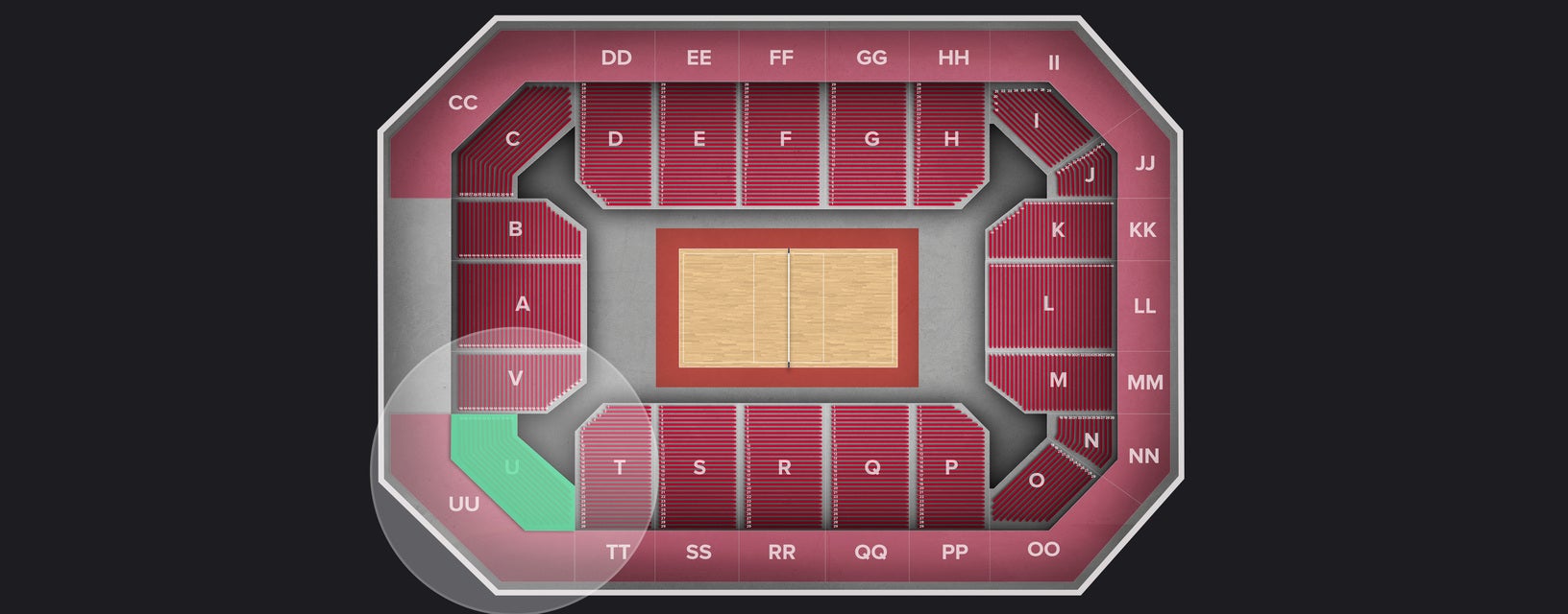 Seat view from Lower