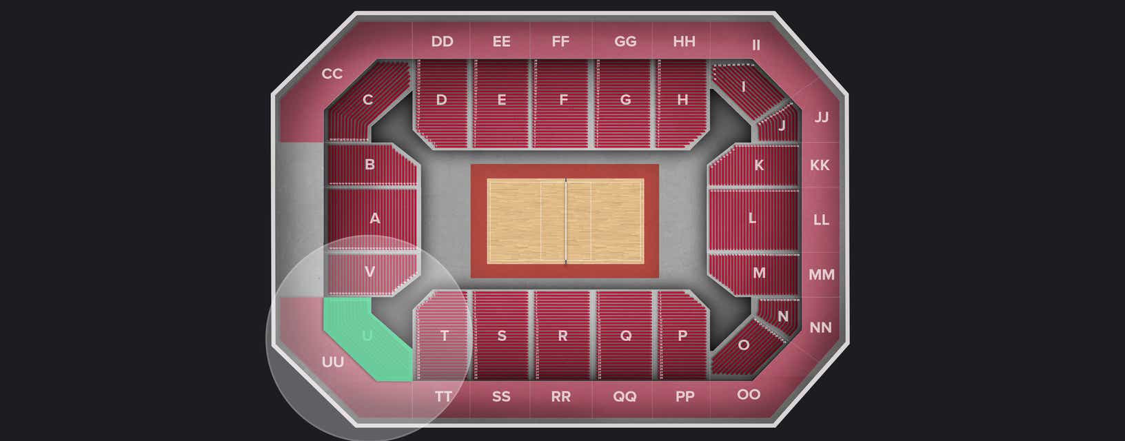Seat view from Lower