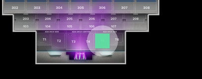 Seat view from Reserved Track