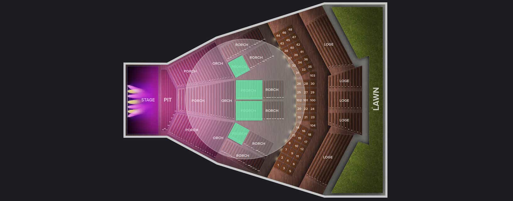 Seat view from Prime Rear Orchestra