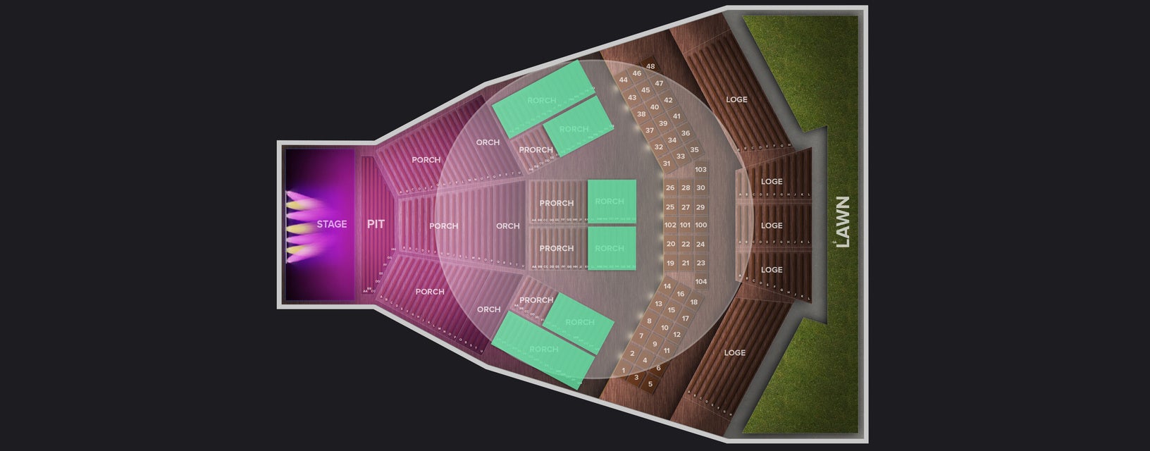 Seat view from Rear Orchestra