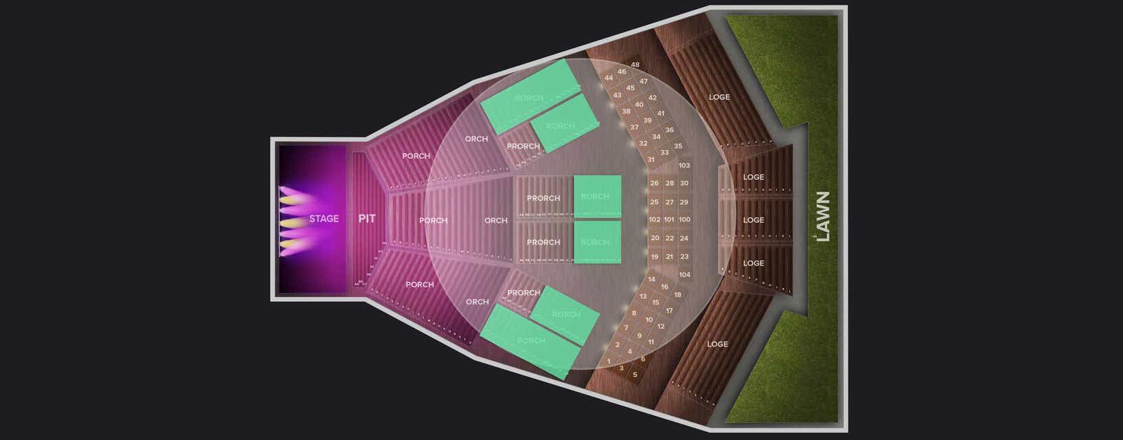 Seat view from Rear Orchestra