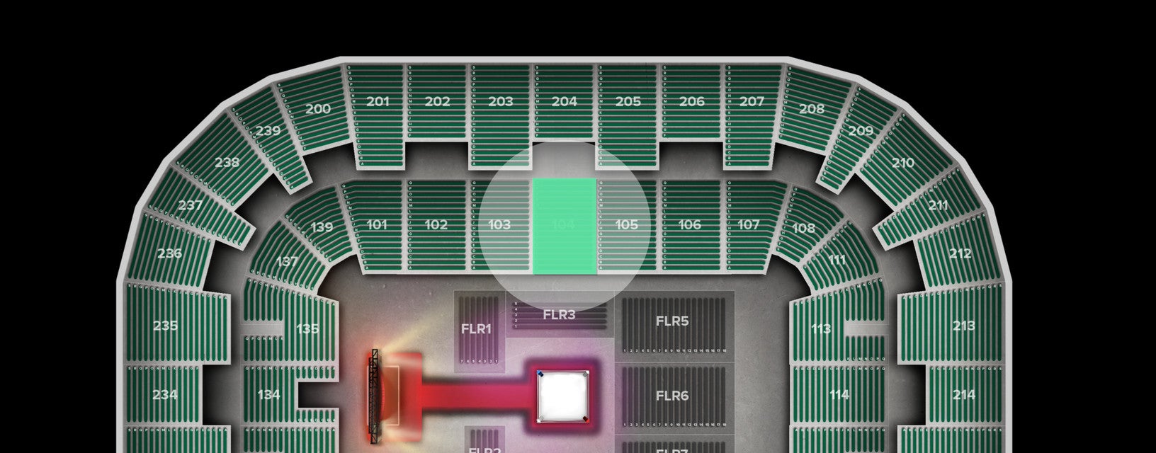 Seat view from Lower