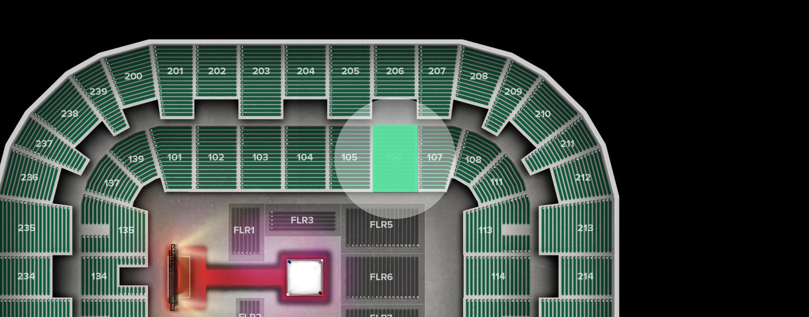 Seat view from Lower