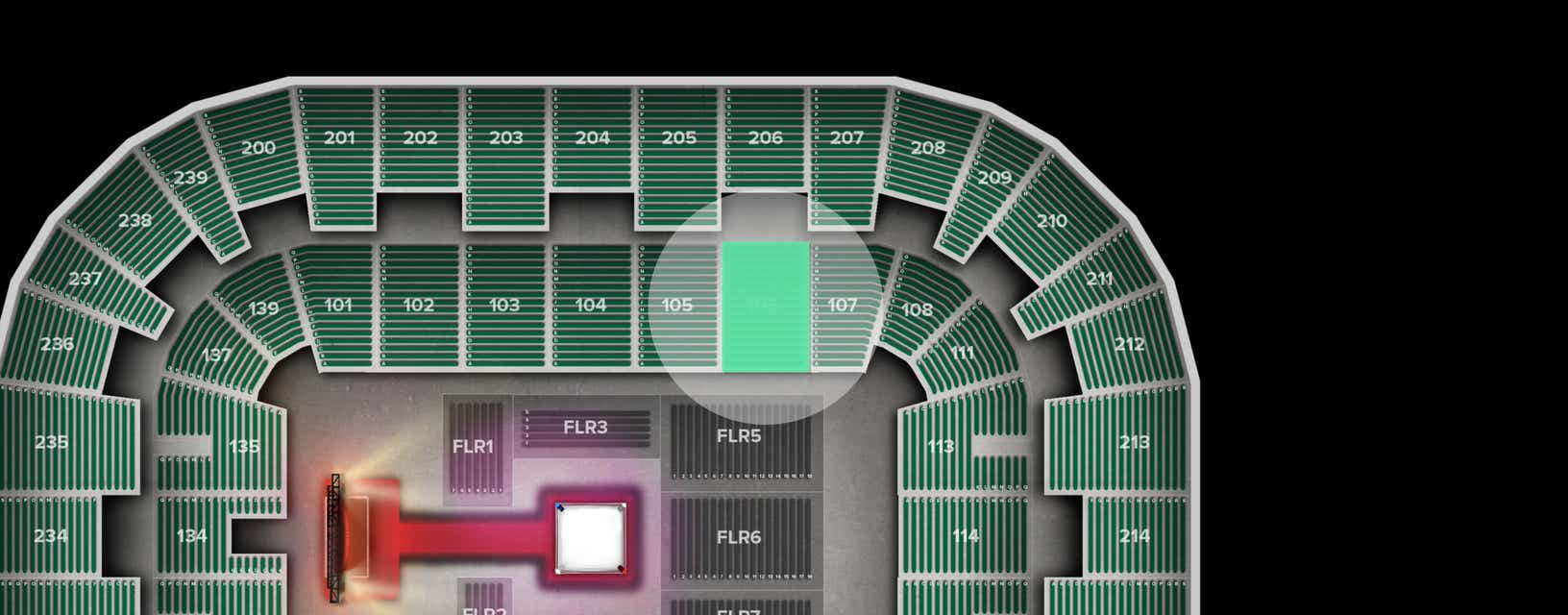 Seat view from Lower