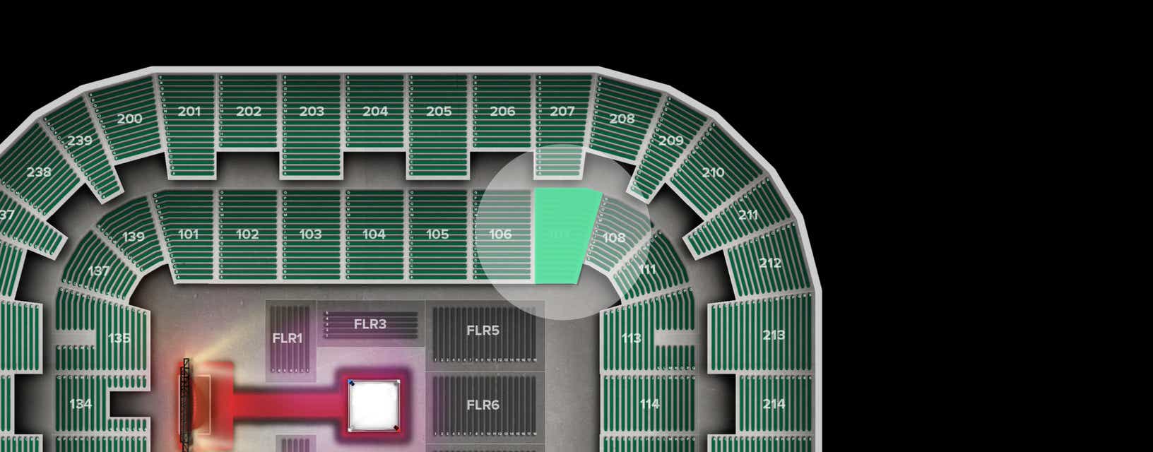 Seat view from Lower