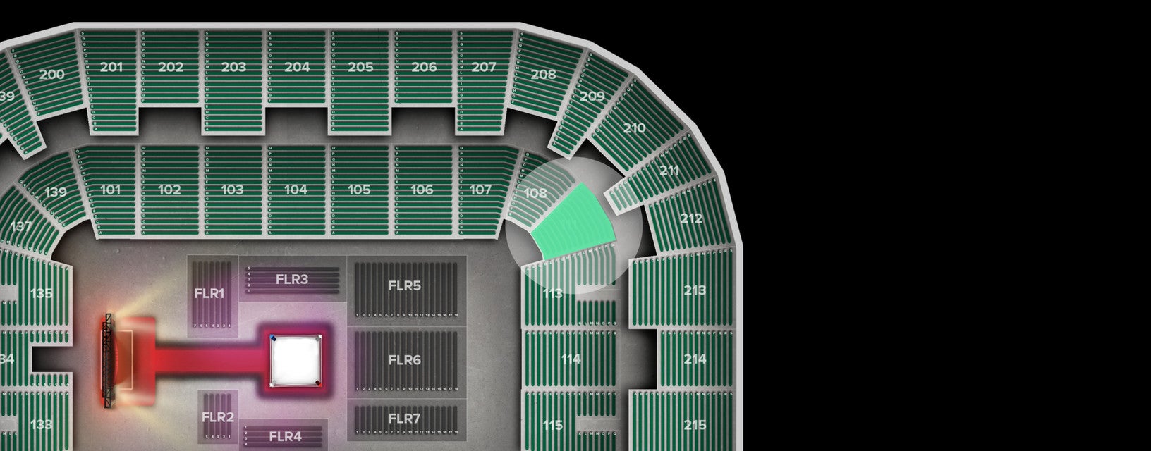 Seat view from Lower