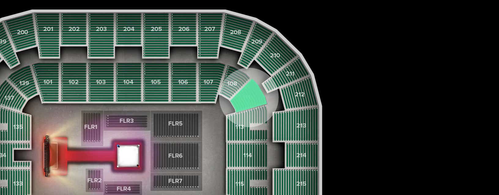 Seat view from Lower