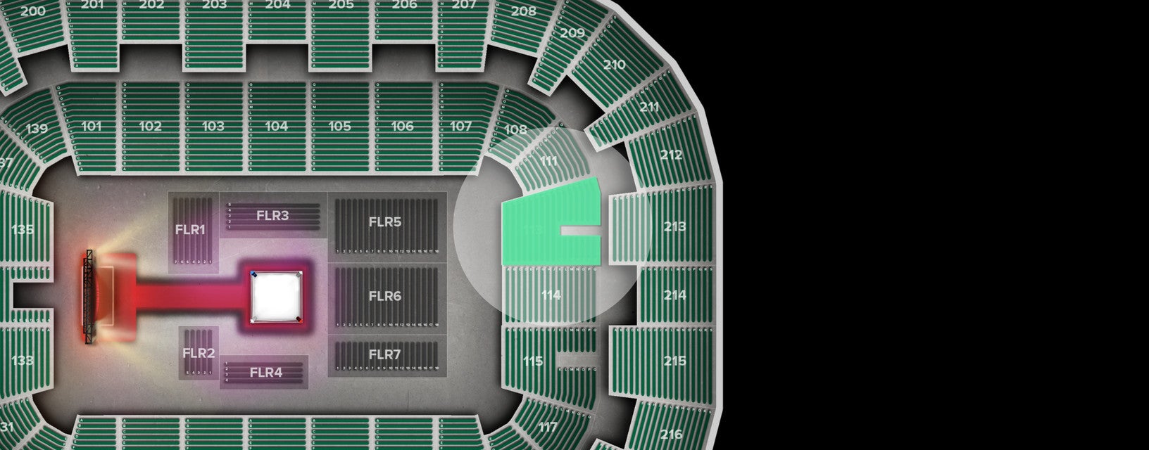 Seat view from Lower