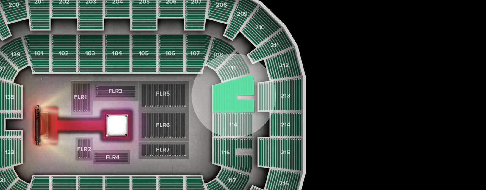 Seat view from Lower