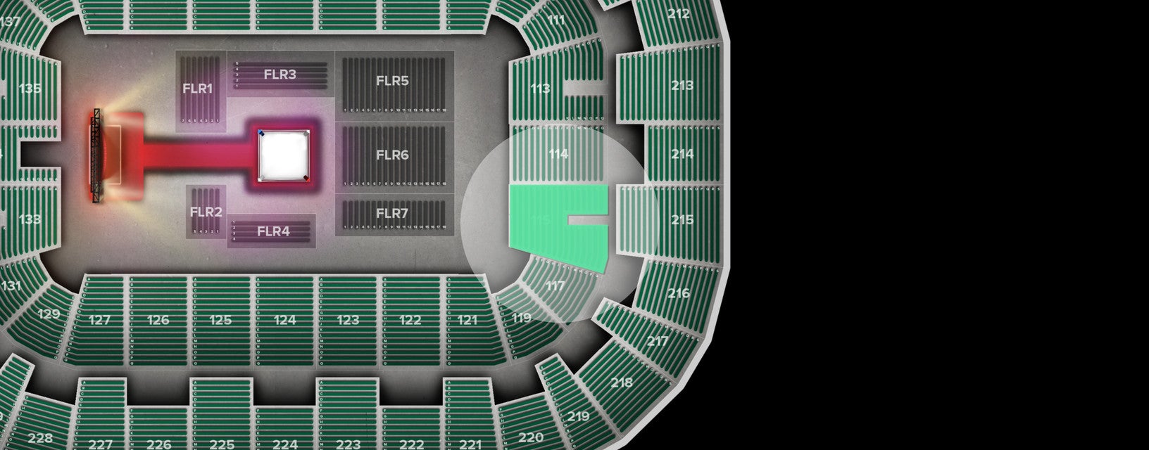 Seat view from Lower
