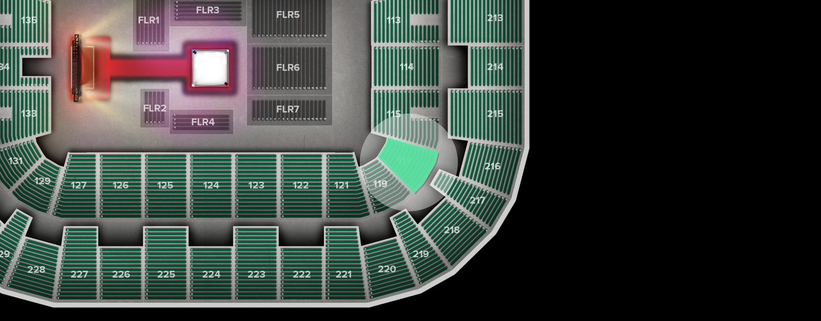 Seat view from Lower