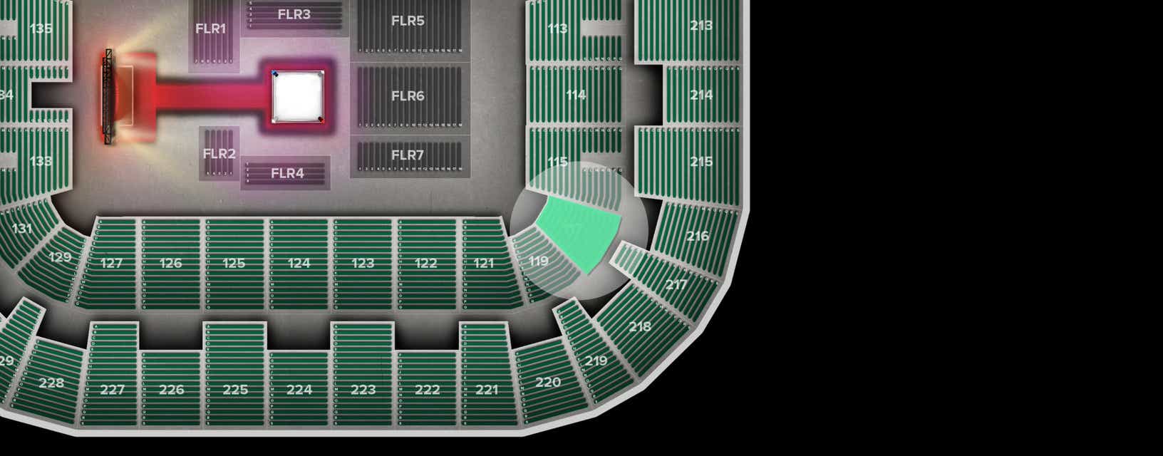 Seat view from Lower