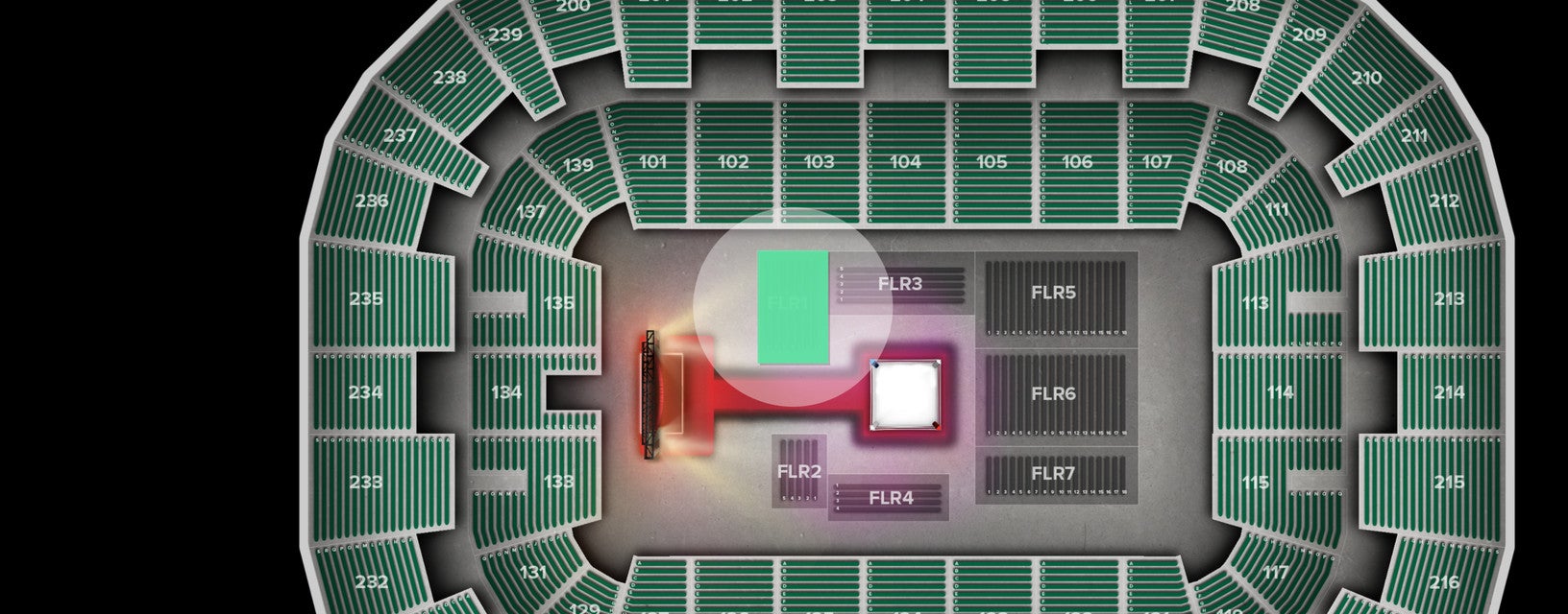 Seat view from Floor
