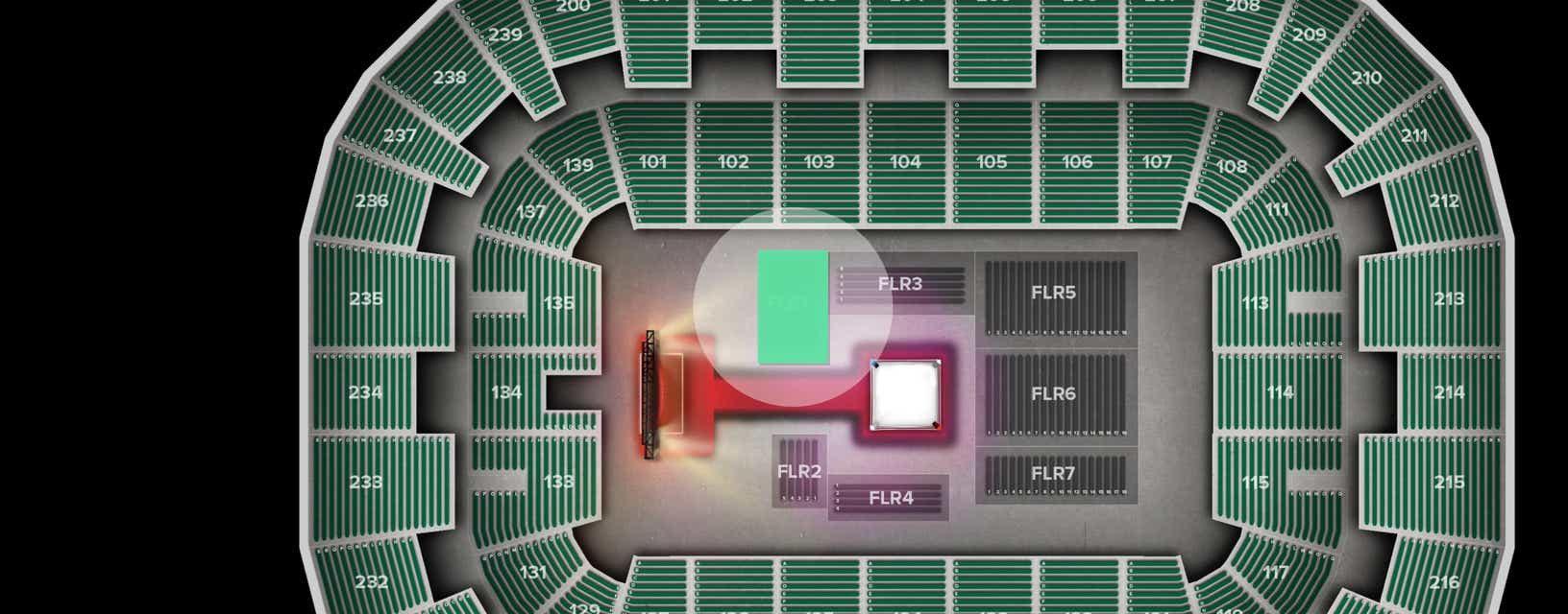 Seat view from Floor
